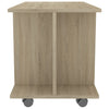 tv-skab med hjul 80x40x45 cm konstrueret træ sonoma-eg