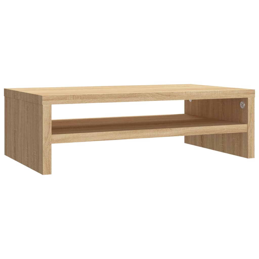 skærmstander 42x24x13 cm konstrueret træ sonoma-eg