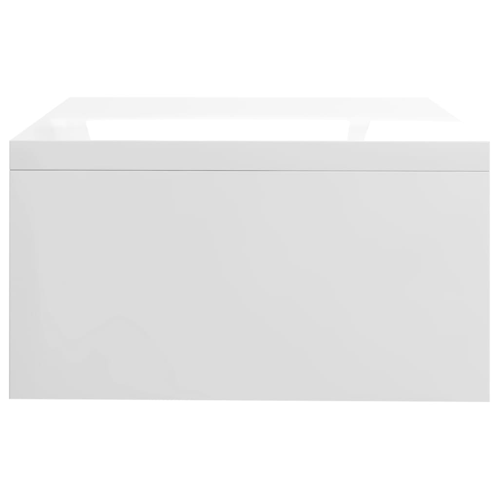 skærmstander 42x24x13 cm konstrueret træ hvid højglans