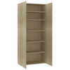 skoskab 80x35,5x180 cm konstrueret træ sonoma-eg