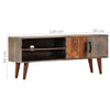 tv-skab 130x30x46 cm massivt ru mangotræ