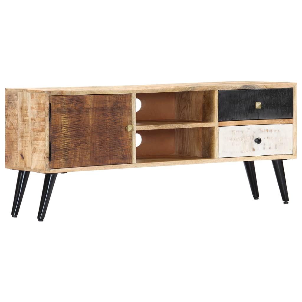 tv-skab 115 x 30 x 47 cm massivt mangotræ