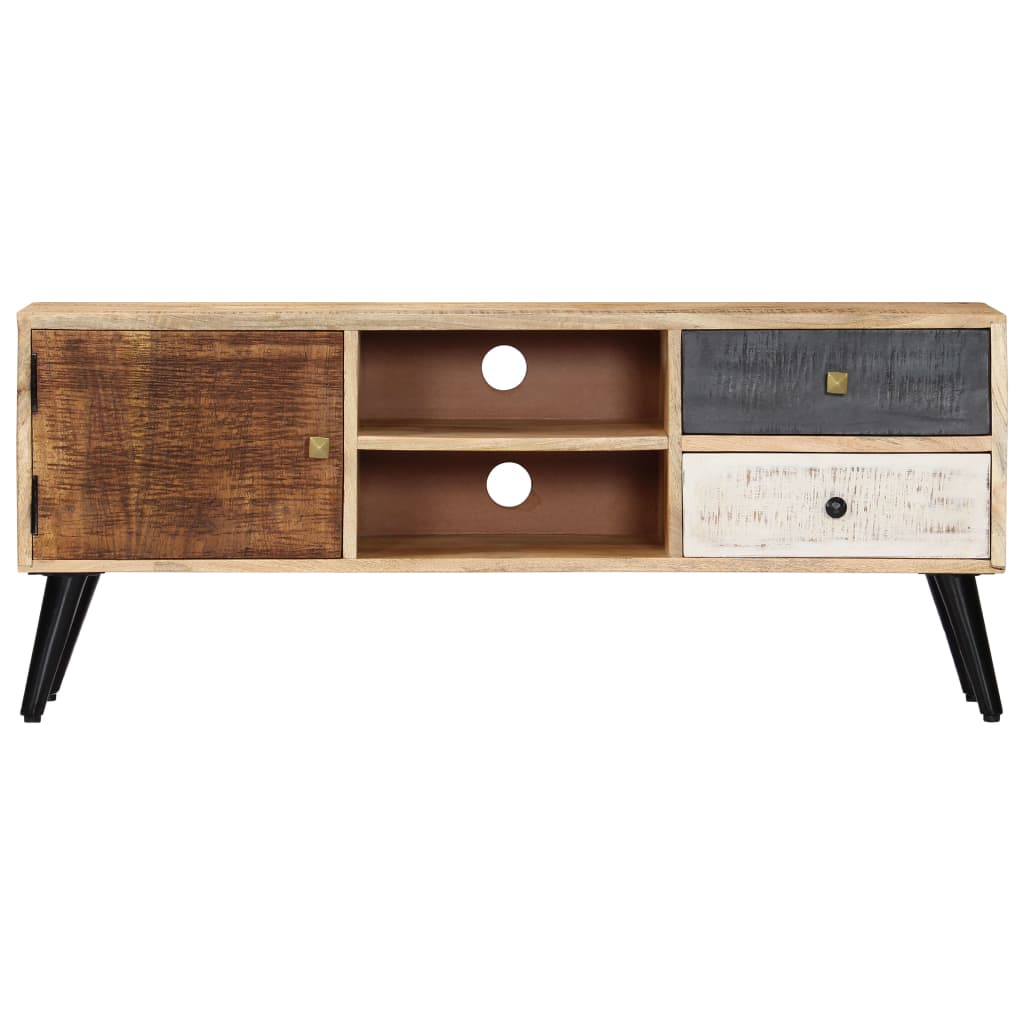 tv-skab 115 x 30 x 47 cm massivt mangotræ