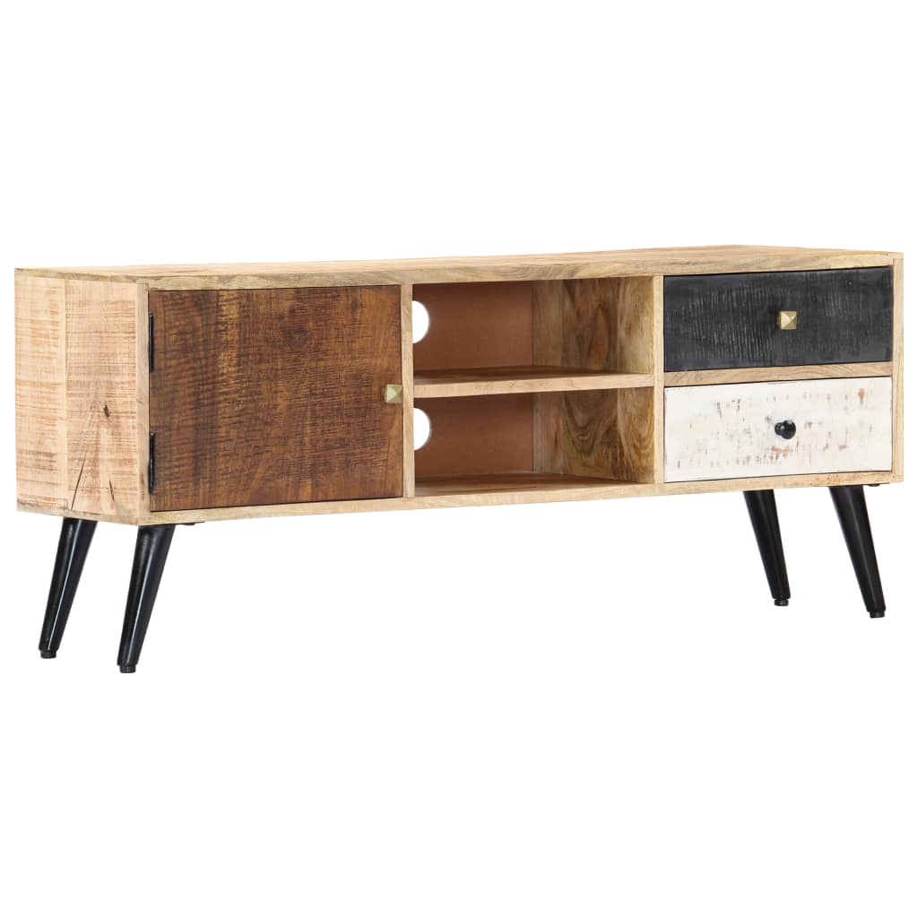 tv-skab 115 x 30 x 47 cm massivt mangotræ