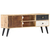 tv-skab 115 x 30 x 47 cm massivt mangotræ