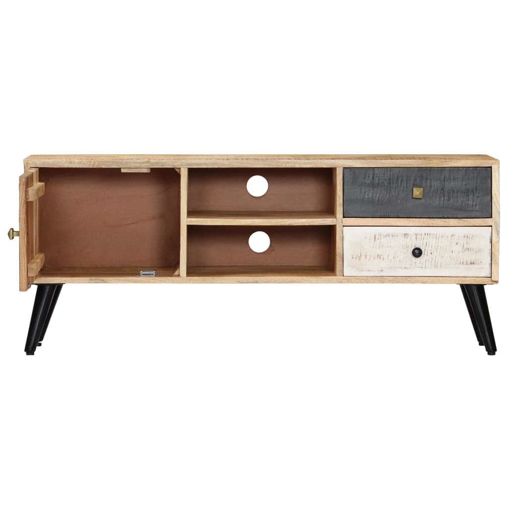 tv-skab 115 x 30 x 47 cm massivt mangotræ