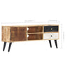 tv-skab 115 x 30 x 47 cm massivt mangotræ