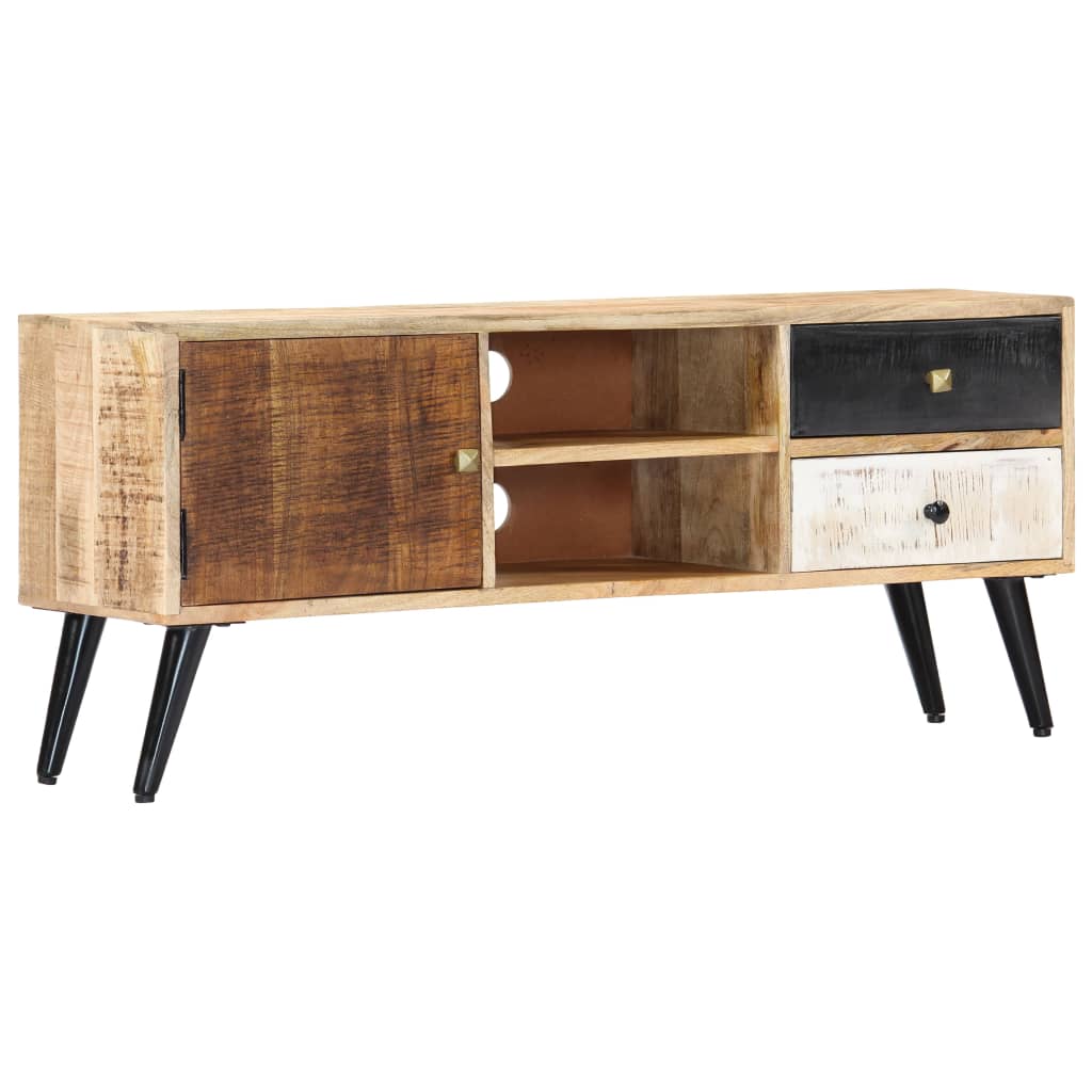tv-skab 115 x 30 x 47 cm massivt mangotræ