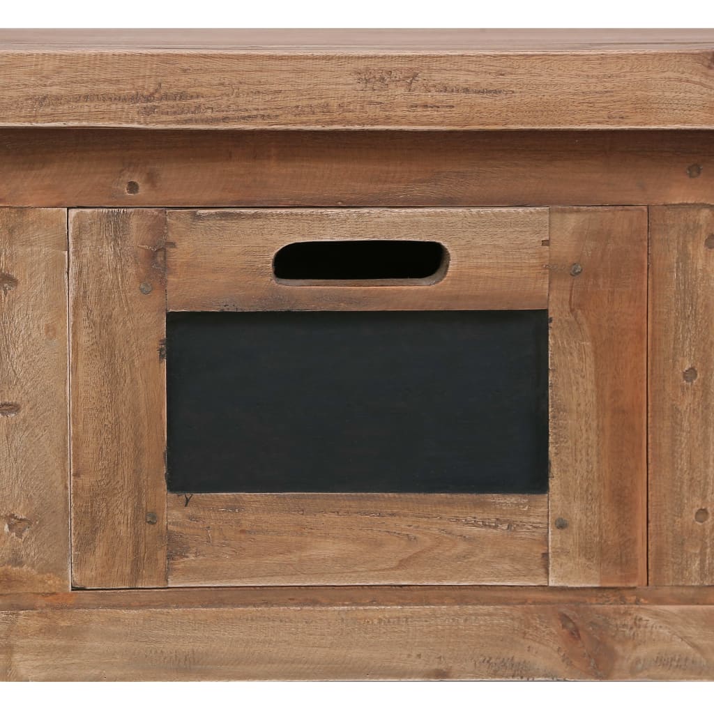 tv-skab med 3 skuffer 120 x 30 x 40 cm massivt mahognitræ