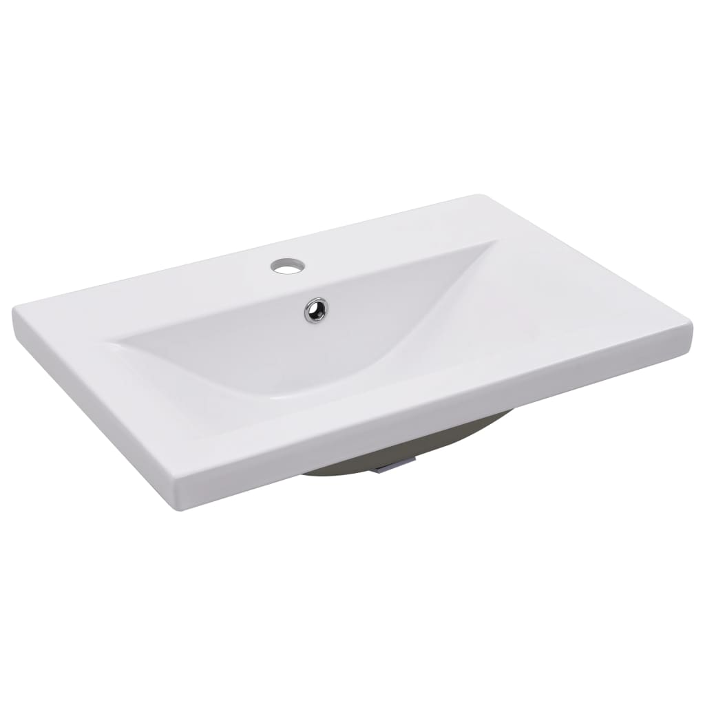 indbygget håndvask 61x39,5x18,5 cm keramisk hvid