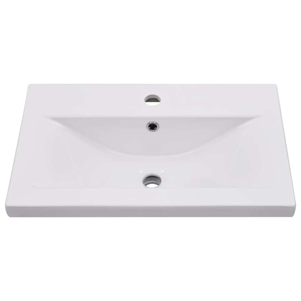 indbygget håndvask 61x39,5x18,5 cm keramisk hvid