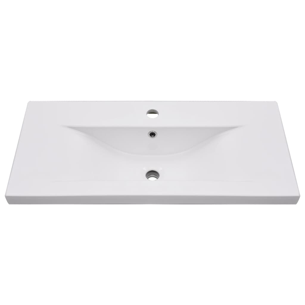 indbygget håndvask 81x39,5x18,5 cm keramisk hvid