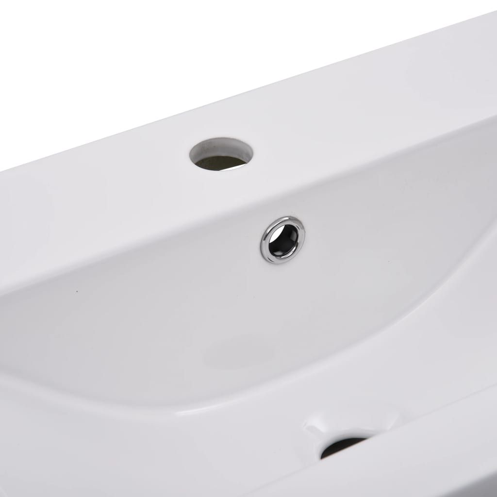 indbygget håndvask 81x39,5x18,5 cm keramisk hvid