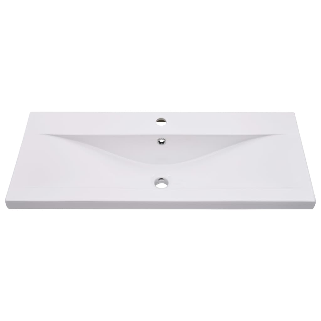 indbygget håndvask 91x39,5x18,5 cm keramisk hvid