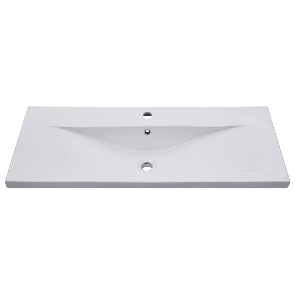 indbygget håndvask 101x39,5x18,5 cm keramisk hvid