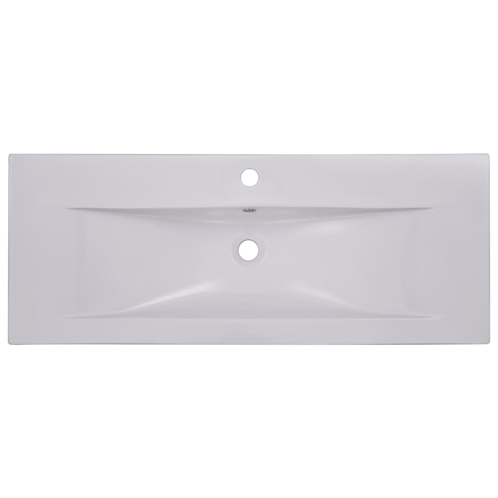 indbygget håndvask 101x39,5x18,5 cm keramisk hvid