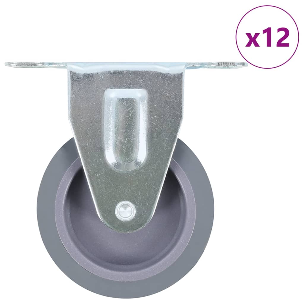 faste hjul 12 stk. 75 mm