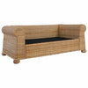 sofasæt i 3 dele med hynder naturlig rattan