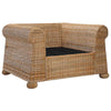 sofasæt i 2 dele med hynder naturlig rattan
