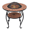 bålfad mosaik 68 cm keramik terracottafarvet