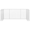 gabionvæg til affaldsspand 320x100x120 cm galvaniseret stål
