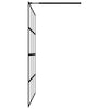 bruseafskærmning 100x195 cm hærdet glas klart