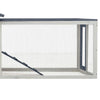 kaninbur 310x70x87 cm massivt fyrre- og grantræ grå