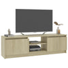 tv-skab 120x30x35,5 cm konstrueret træ sonoma-eg