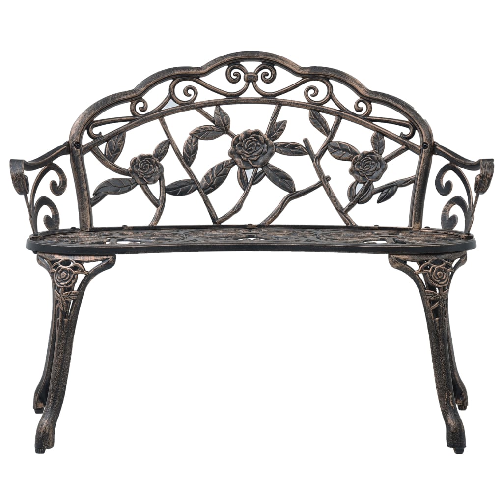 bistrobænk 100 cm bronzestøbt aluminium
