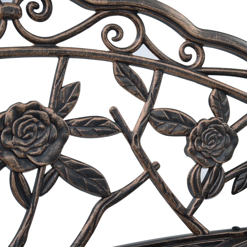 bistrobænk 100 cm bronzestøbt aluminium