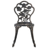 bistrostole 2 stk. støbt aluminium bronzefarvet