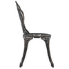 bistrostole 2 stk. støbt aluminium bronzefarvet