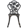 bistrostole 2 stk. støbt aluminium bronzefarvet