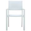havestole 4 stk. plastik rattanlook hvid