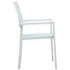 havestole 4 stk. plastik rattanlook hvid