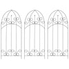 plantestativer 3 stk. 40x100 cm jern sort