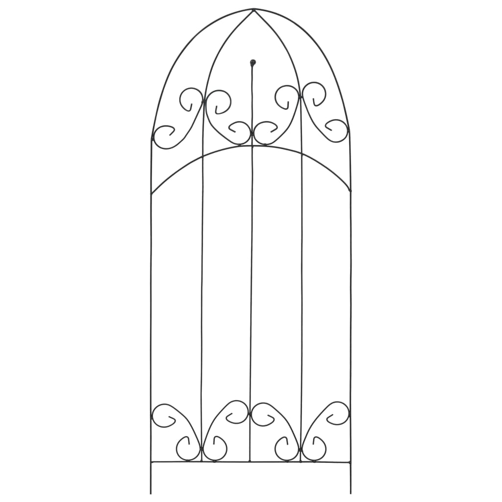 plantestativer 3 stk. 40x100 cm jern sort