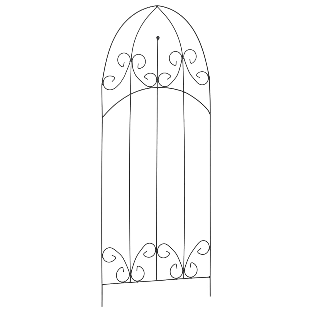 plantestativer 3 stk. 40x100 cm jern sort