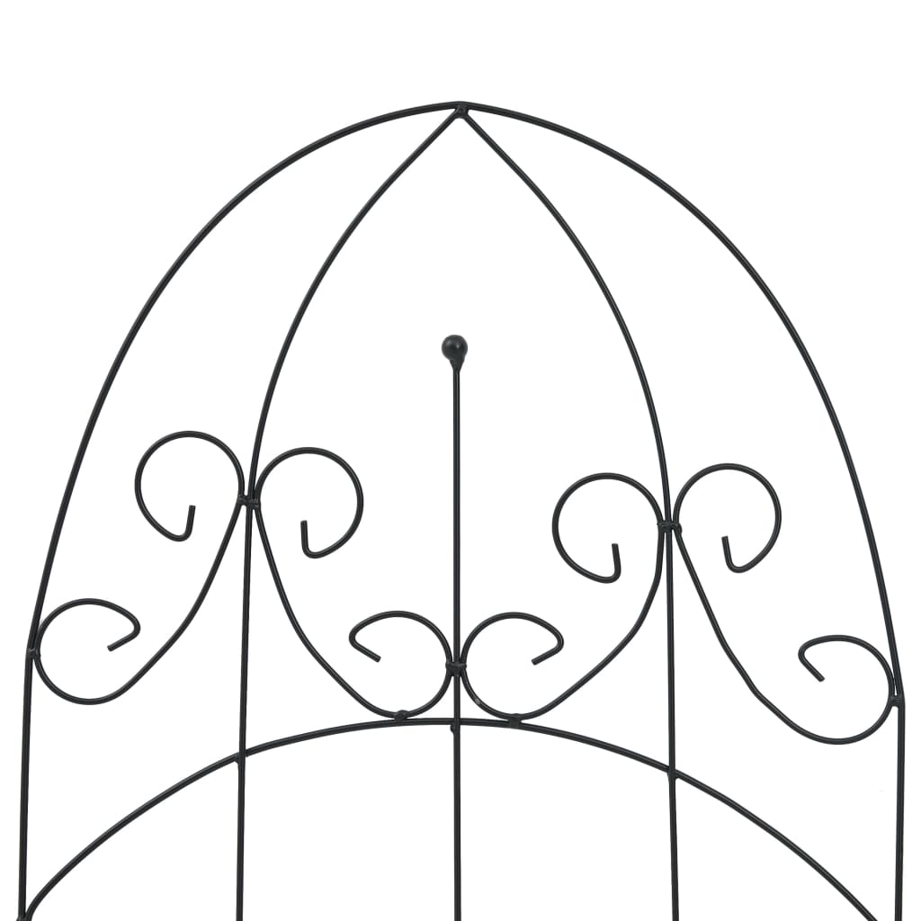 plantestativer 3 stk. 40x100 cm jern sort