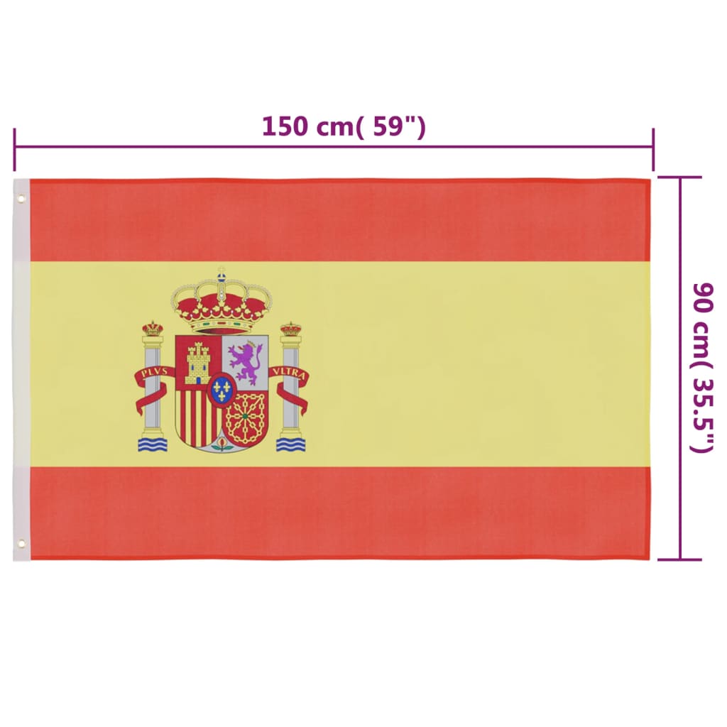 det spanske flag 90x150 cm