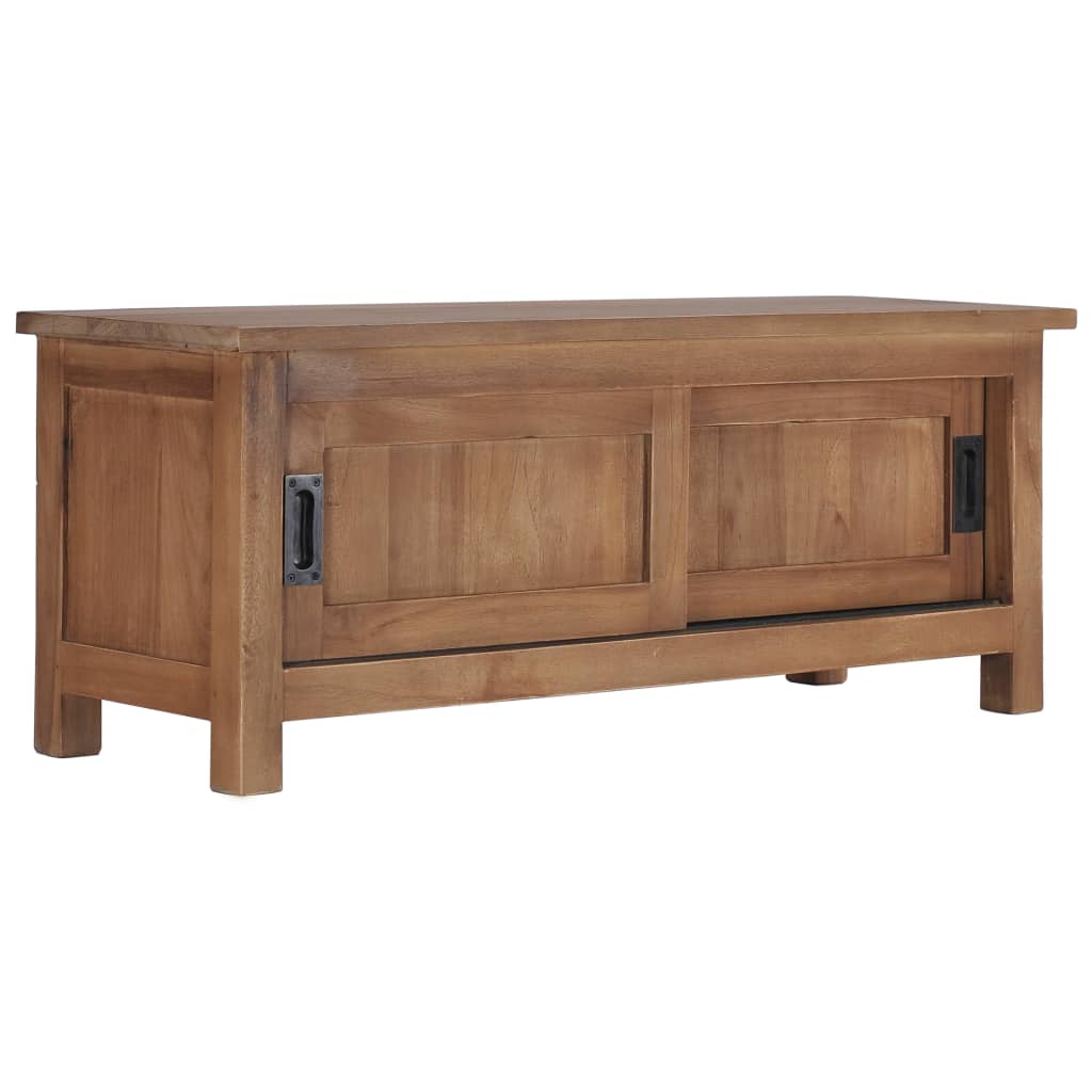 tv-skab 90 x 30 x 35 cm massivt teaktræ