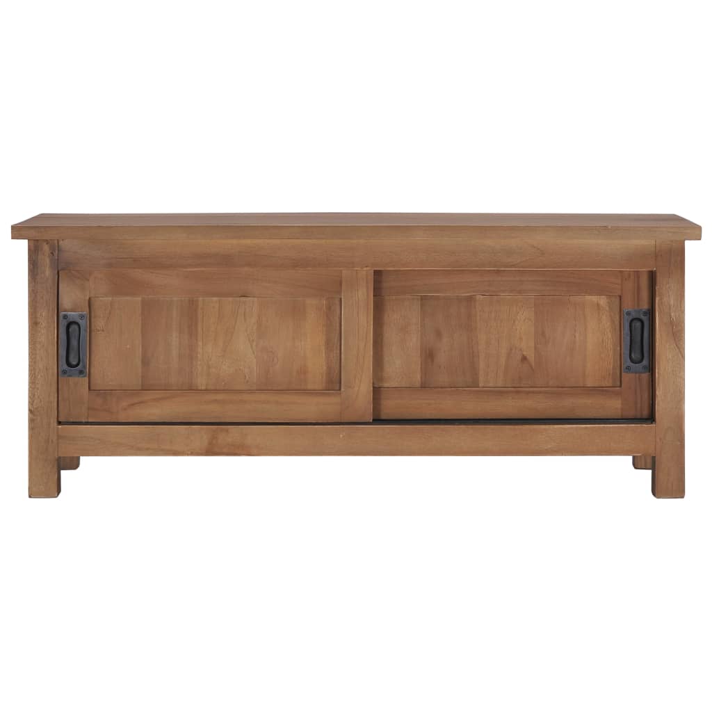 tv-skab 90 x 30 x 35 cm massivt teaktræ