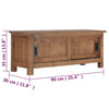 tv-skab 90 x 30 x 35 cm massivt teaktræ