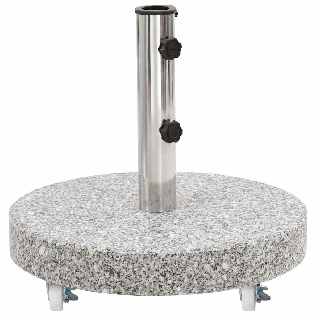 parasolfod 30 kg rund granit grå