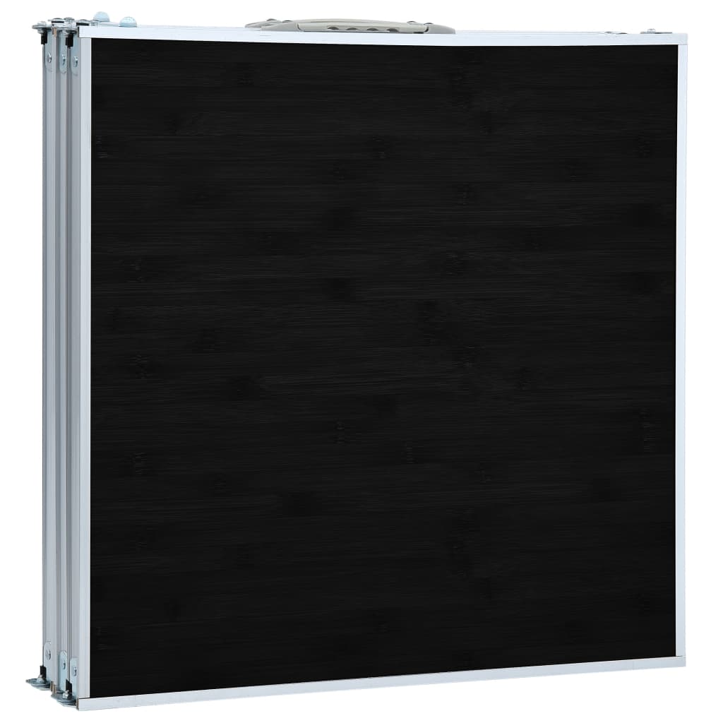 foldbart campingbord 180 x 60 cm aluminium grå