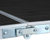 foldbart campingbord 180 x 60 cm aluminium grå