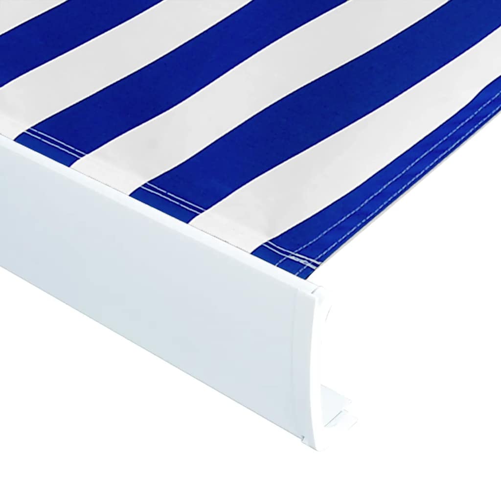 markisedug 350x250 cm blå og hvid