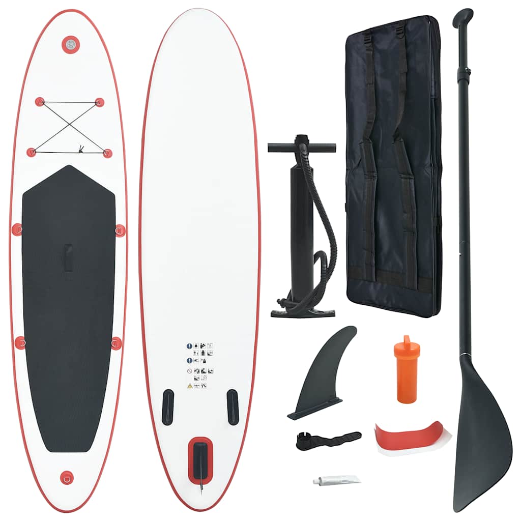 paddleboard oppusteligt rød og hvid