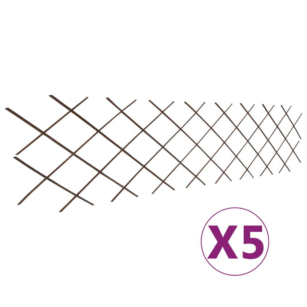pilehegn med espalier 5 stk. 180 x 60 cm