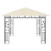 pavillon med myggenet 3x3x2,73 m 180 g/m² cremefarvet